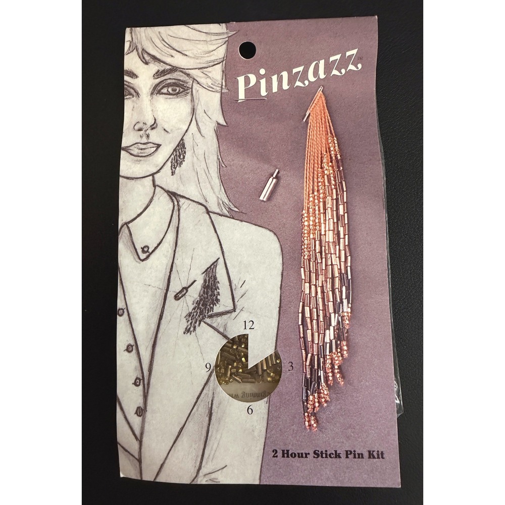 Jewelry Beading Kit Stick Pin GOLD Tone Firefly Pinzazz